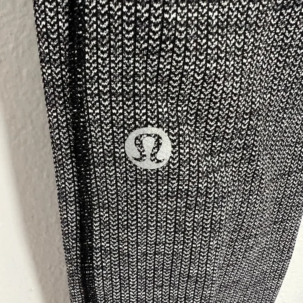 Lululemon Leggings Speed Up Tight Leggings Luxtreme Pockets Heathered Black Sz 4